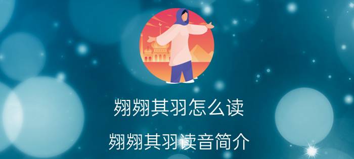 翙翙其羽怎么读 翙翙其羽读音简介